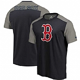 Boston Red Sox Fanatics Branded Big & Tall Iconic T-Shirt - Navy Gray